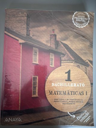 Matemáticas 1° bachillerato Anaya