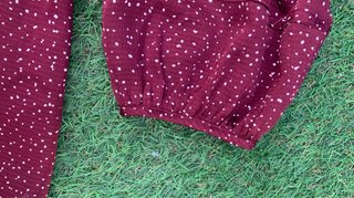 Camisa Gap lunares granate y blanco
