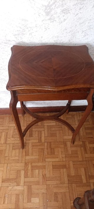 Mesa costurero antigua madera