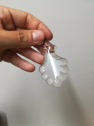 Prismas cristal lámpara antigua