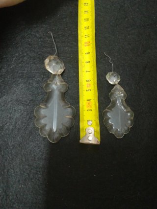 Prismas cristal lámpara antigua