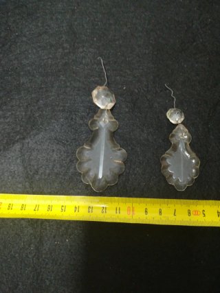 Prismas cristal lámpara antigua