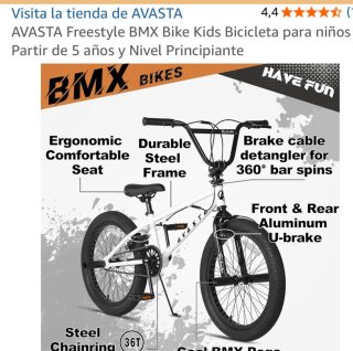 Bicicleta BMX 20 blanca
