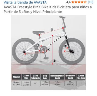 Bicicleta BMX 20 blanca