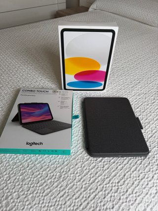 iPad 10ª Gen 64GB WIFI/Sim Blanca + Funda Logitech