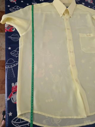 Camisa amarilla manga corta