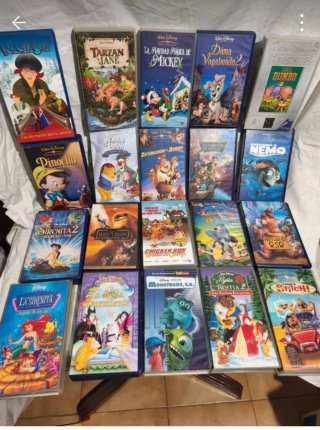 Lote Películas VHS Disney Clásicos También por sep