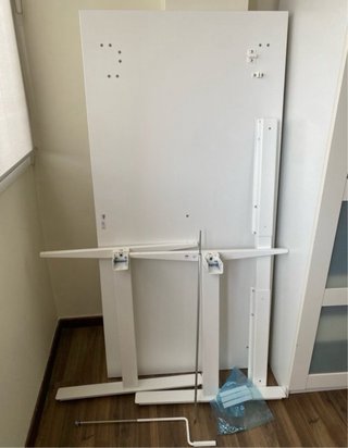 Escritorio Elevable Ikea Trotten Blanco