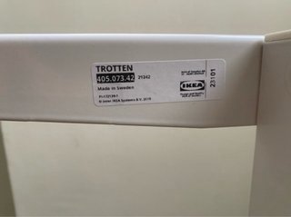 Escritorio Elevable Ikea Trotten Blanco