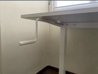 Escritorio Elevable Ikea Trotten Blanco