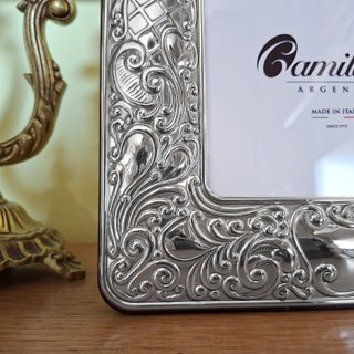 Cornice Portafoto Argento 925 anni 90 foto cm13x18