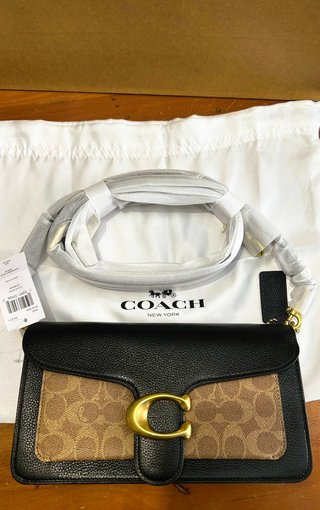 Bolso Coach Tabby 26 Negro y Marrón