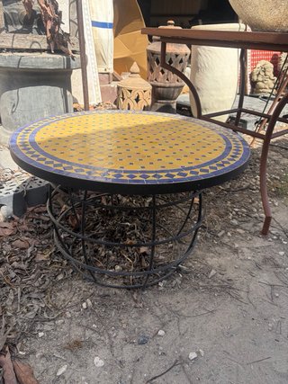 Mesa Mosaico Cerámica Artesanal 70 cm