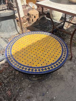 Mesa Mosaico Cerámica Artesanal 70 cm