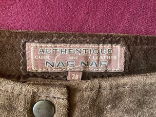 Falda Naf Naf ante marrón