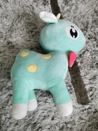 Peluche cervatillo azul con manchas