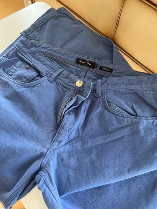 Pantalones Massimo Dutti Hombre Azul