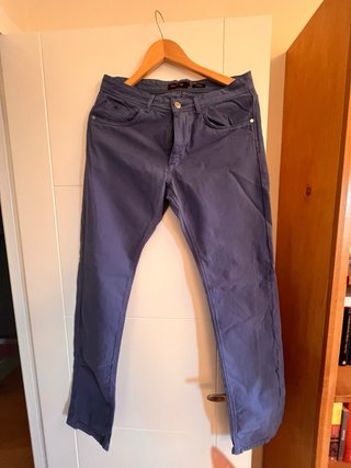 Pantalones Massimo Dutti Hombre Azul