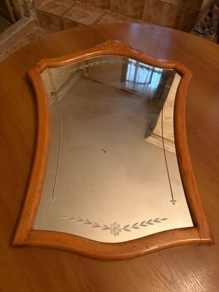 Espejo Vintage Madera Tallada