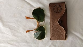 Gafas de sol Ray-Ban Aviador Doradas Verdes