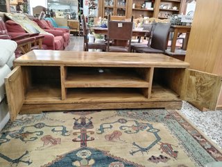 MUEBLE DE TV RUSTICO MADERA MACIZA