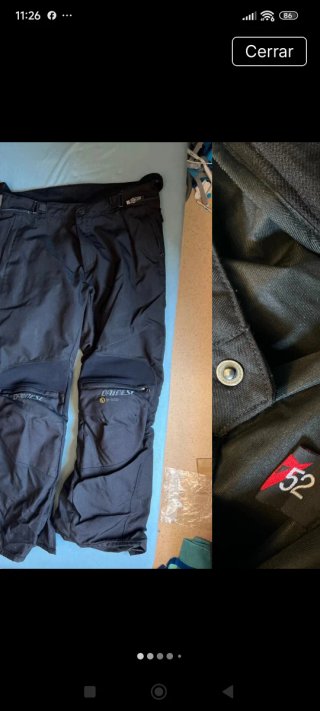 Pantalón Dainese Cordura Forro Talla 52