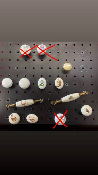 Pomelli e maniglie ceramica decorata