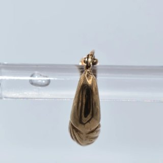 Pendientes aro 18k diseño acanalado