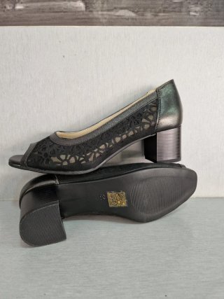 Zapatos tacón negros 4cm T35 a la 40 nuevos