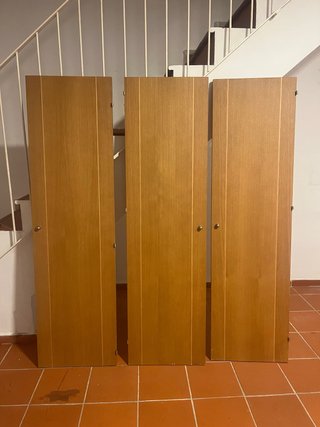 Puertas de armario de madera (3 unidades)