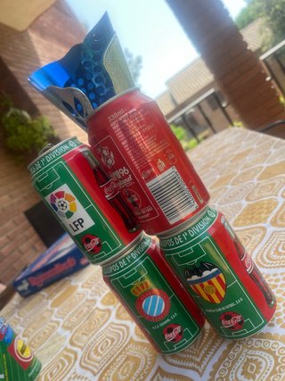 Latas Coca Cola Liga 97 y Eurocopa 96