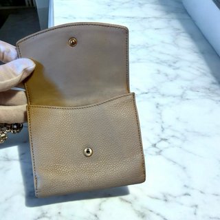 Portafoglio Chanel Beige con Catenina