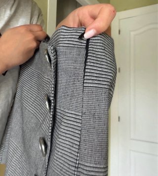 Falda pantalón cuadros botones