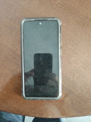 Móvil Samsung azul celeste