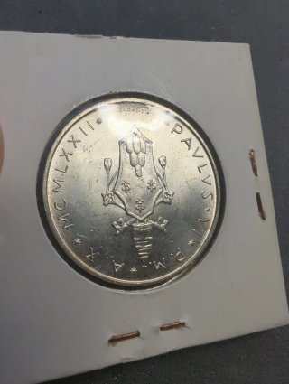 Vaticano 500 Liras 1972 Plata