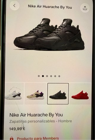 Nike Air Huarache Edición Limitada Negra