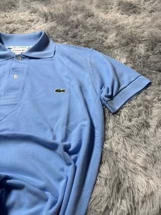 Lacoste Polo Blue Shirt Men Size M Y2K Style