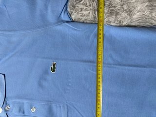 Lacoste Polo Blue Shirt Men Size M Y2K Style