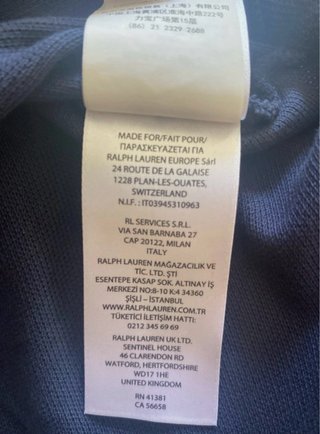 Polos Ralph Lauren Talla L (18-20) PRECIO UNIDAD.