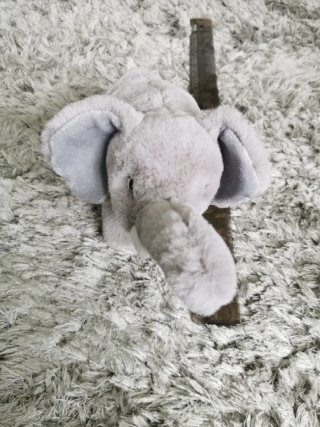 Peluche Elefante Gris Suave