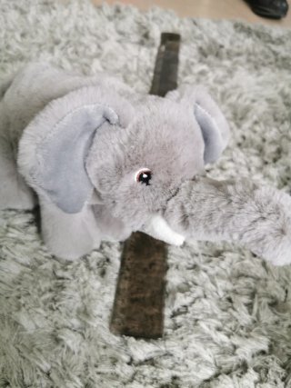 Peluche Elefante Gris Suave