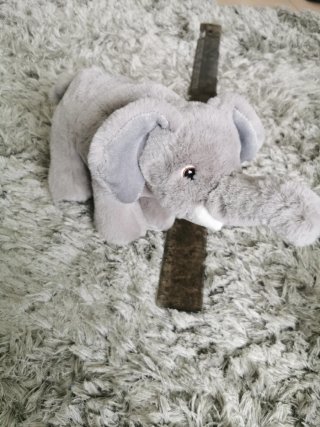 Peluche Elefante Gris Suave