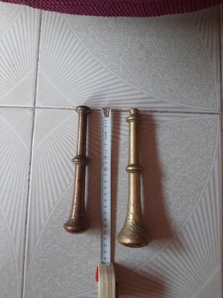 Lote de 2 morteros y 3 planchas antiguas