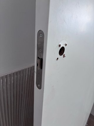 Puerta blanca maciza 62,5cm