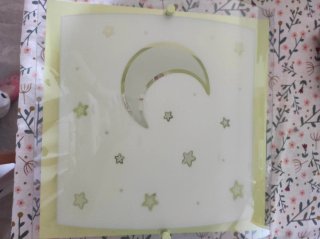 Luz de techo infantil luna y estrellas