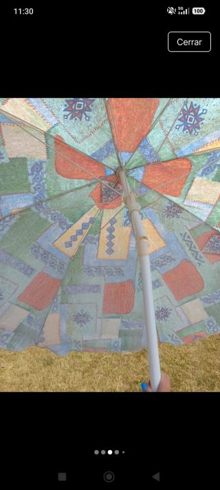Sombrilla playa/camping multicolor