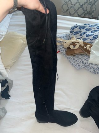 Botas mosqueteras negras talla 36