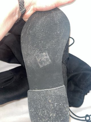 Botas mosqueteras negras talla 36