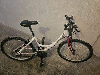 Bicicleta 24 Blanca y Rosa