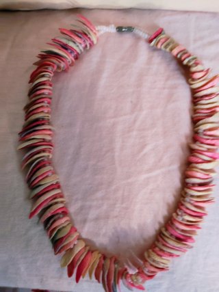 Collar de pechinas multicolor